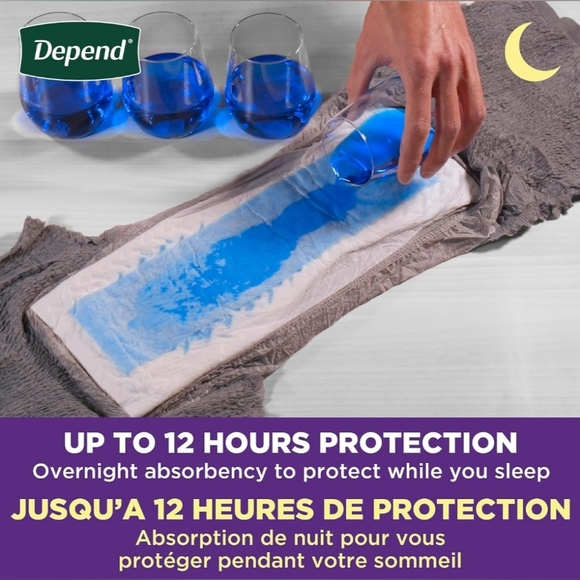 Depend Night Defense Adult Incontinence Underwear for Men, Disposable, XL, 48 - Picture 3 of 9